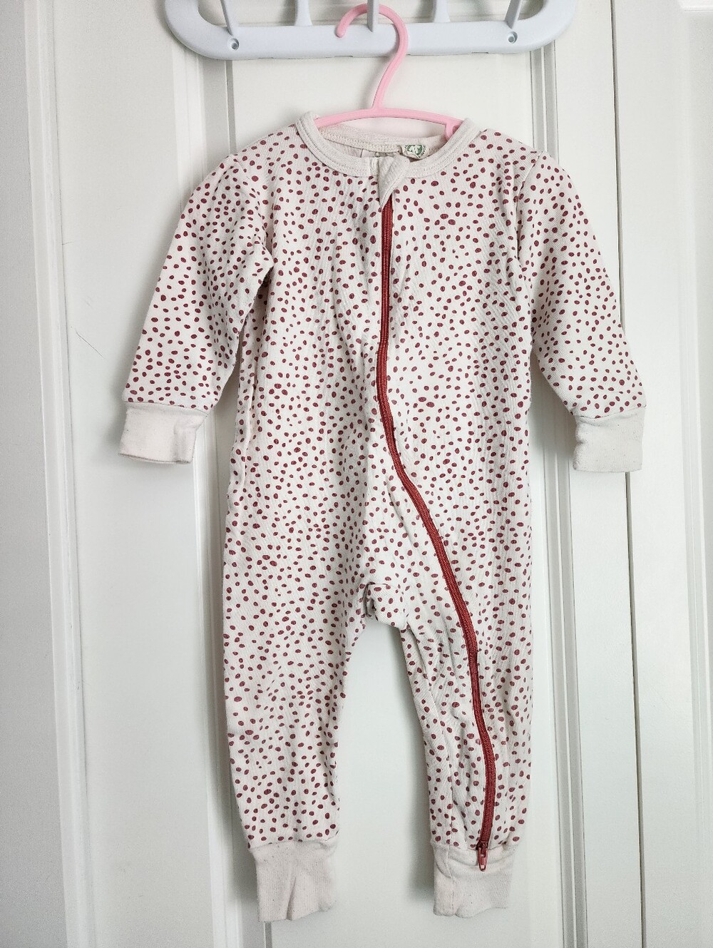 Parade Organics Long Sleeve Polkadot Sleeper - 18 Mo